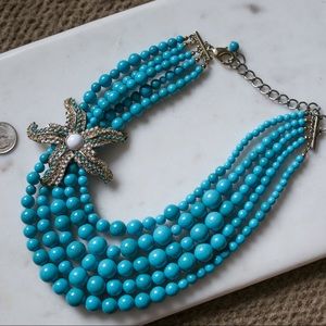 Turquoise statement necklace